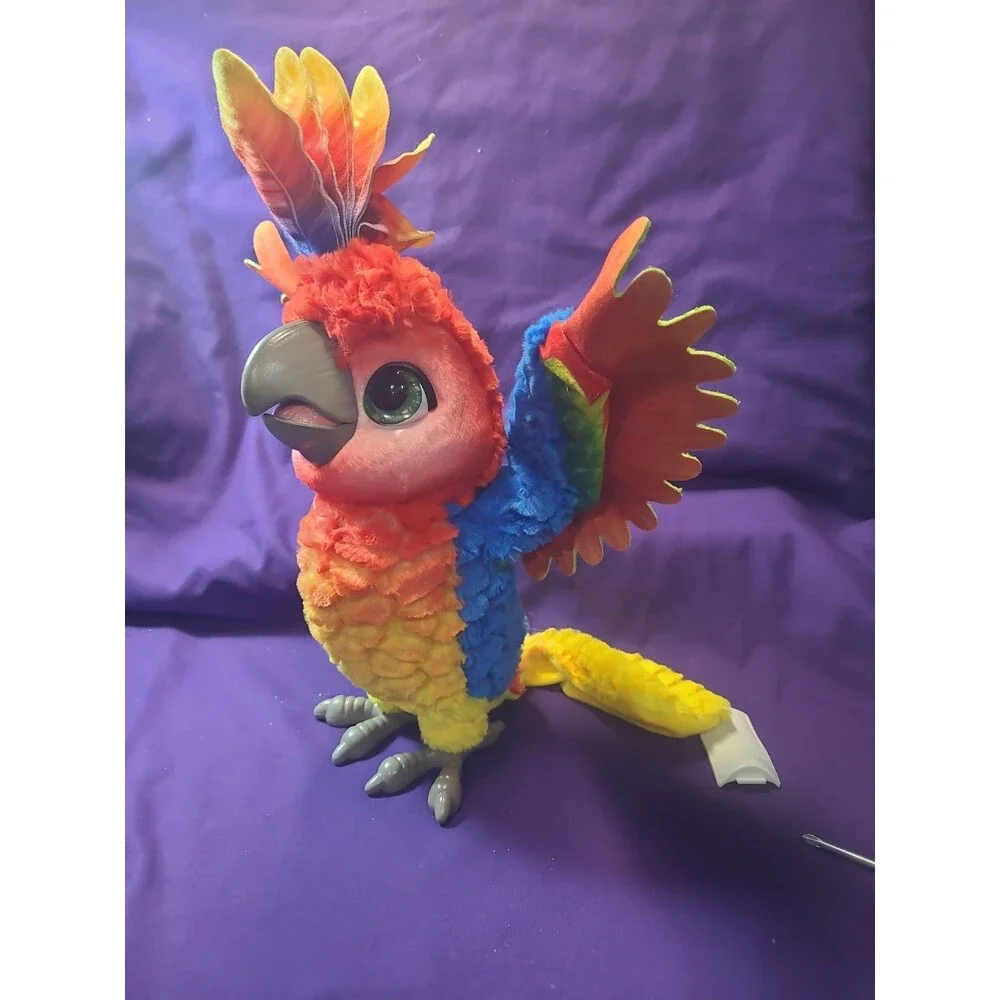 FurReal Rock-A-Too SHOW BIRD INTERACTIVE PARROT by HASBRO Talks Dances